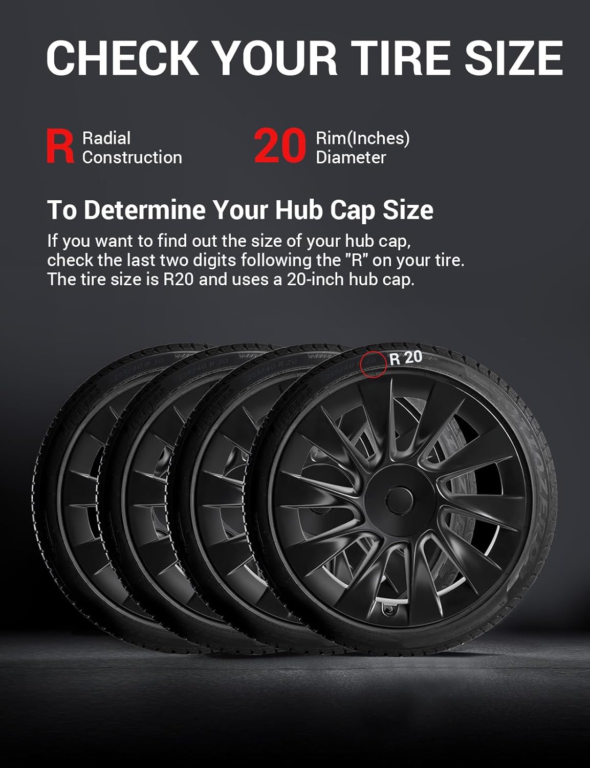 thumbnail image 2 of Tesla Model Y 21" OEM Uberturbine Rim – 2020-2024, Front, 9.5 Width, Charcoal 2 of 5