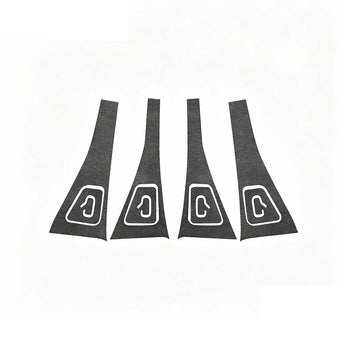 black view of Alcantara Door Switch Panel Cover Trim for Tesla 2017-2024 Model 3 & Model Y