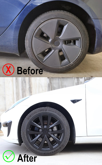 Arachnid-style Wheel Cover For Tesla Model 3 18'' Aero wheels
