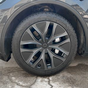 Arachnid 2.0 Style 19" Wheel Covers for Tesla Model Y L - black and grey