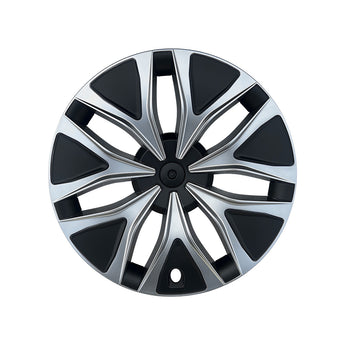 Tesla Model Y L Arachnid 2.0 Style 19" Wheel Covers - Black and sliver