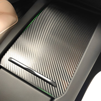 Real Carbon Fiber Center Console Wraps For Tesla Model S/X 2016-2020