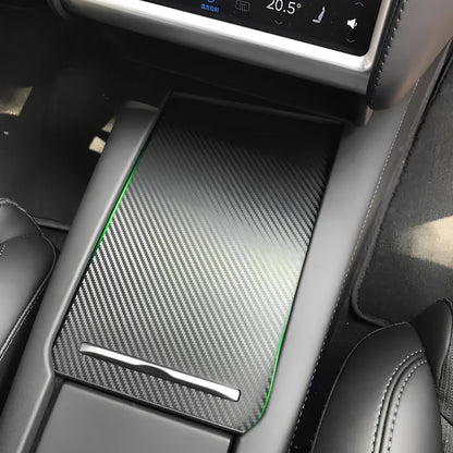 Real Carbon Fiber Center Console Wraps For Tesla Model S/X 2016-2020