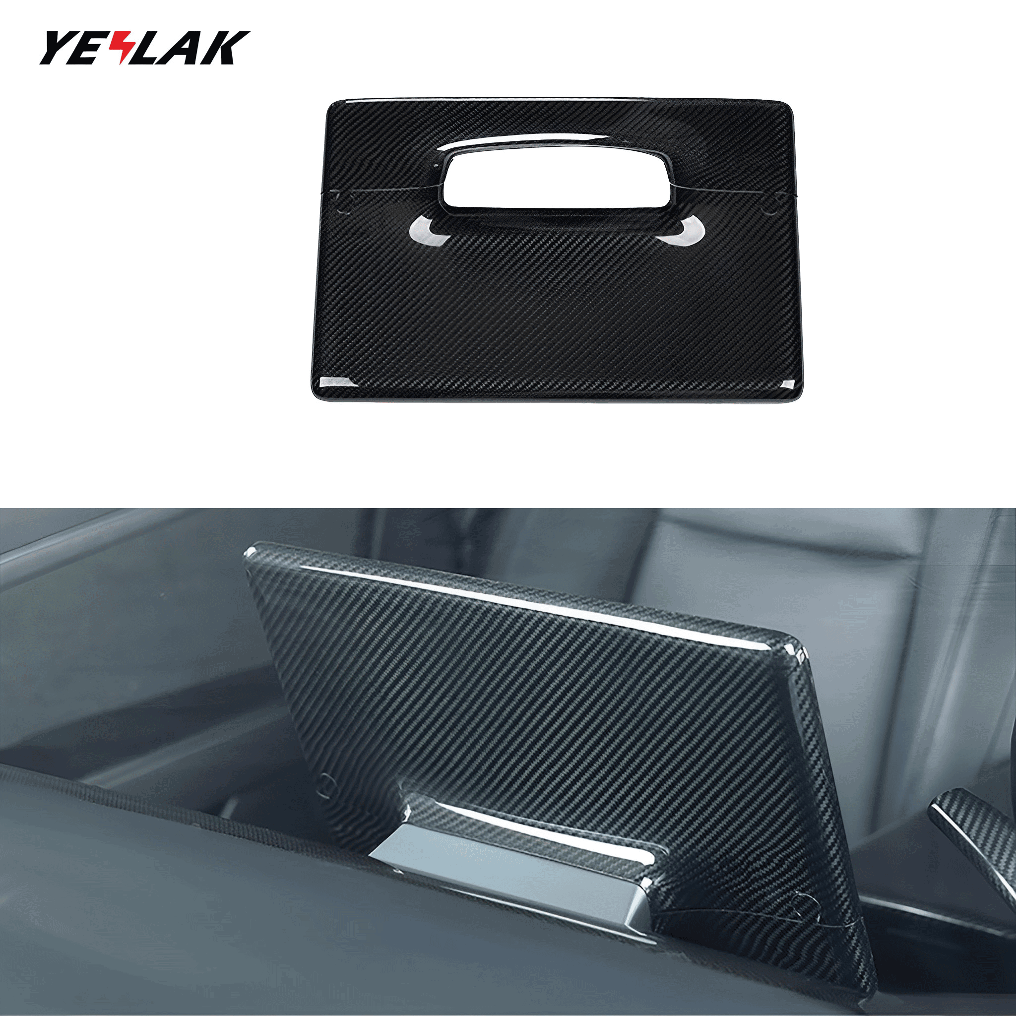 Carbon Fiber Center Control Touchscreen Cover for Tesla Model Y / 3