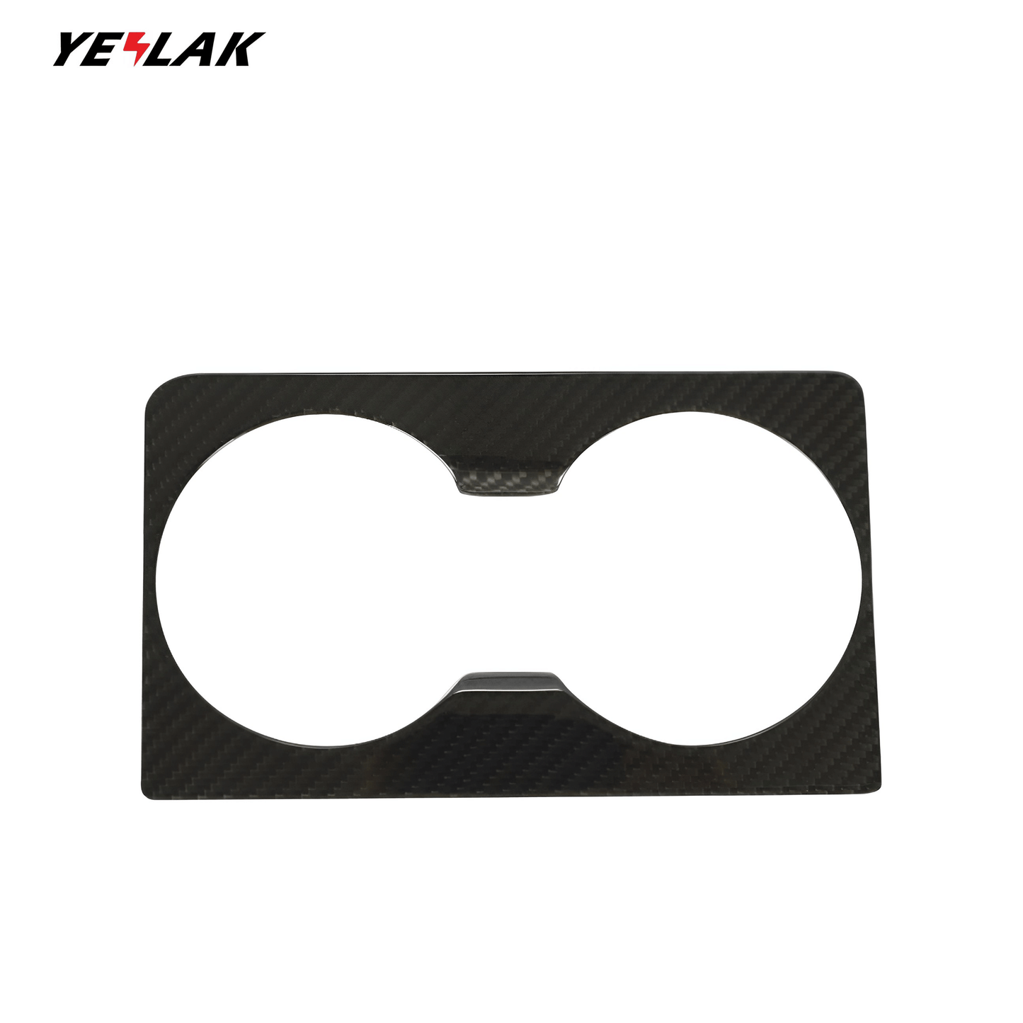 Carbon Fiber Cup Holder Trim Overlay For 2021+ Model S / X