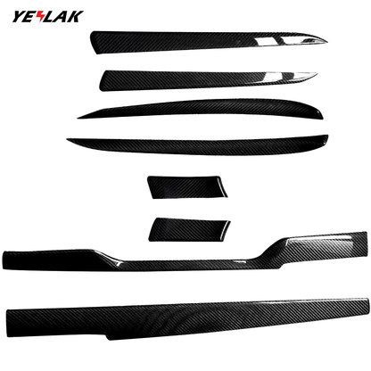 Carbon Fiber Dashboard & Door Trims For 2021+ Tesla Model S / X