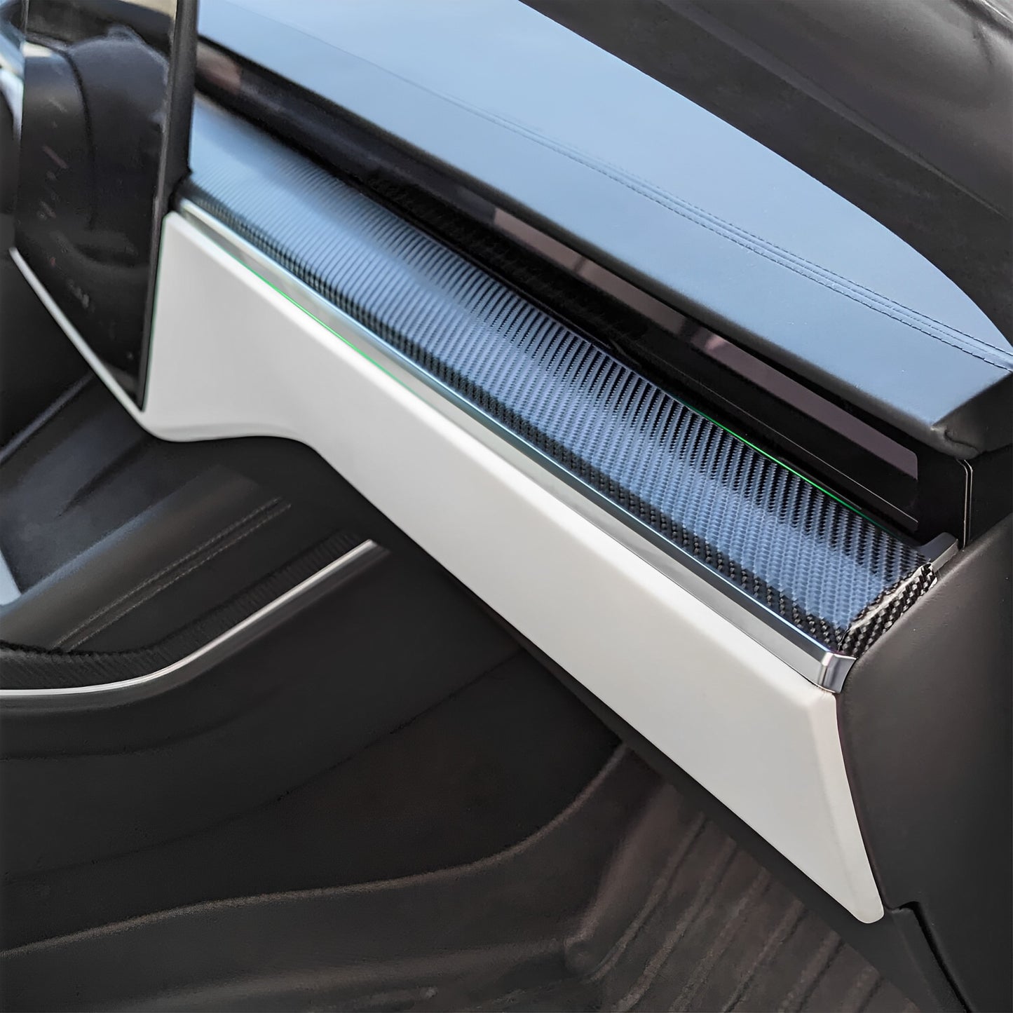 Real Carbon Fiber Dashboard Covers For 2021+Model S / X