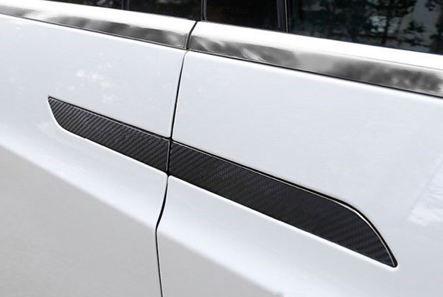 Carbon Fiber Door Handle Covers For Tesla Model X