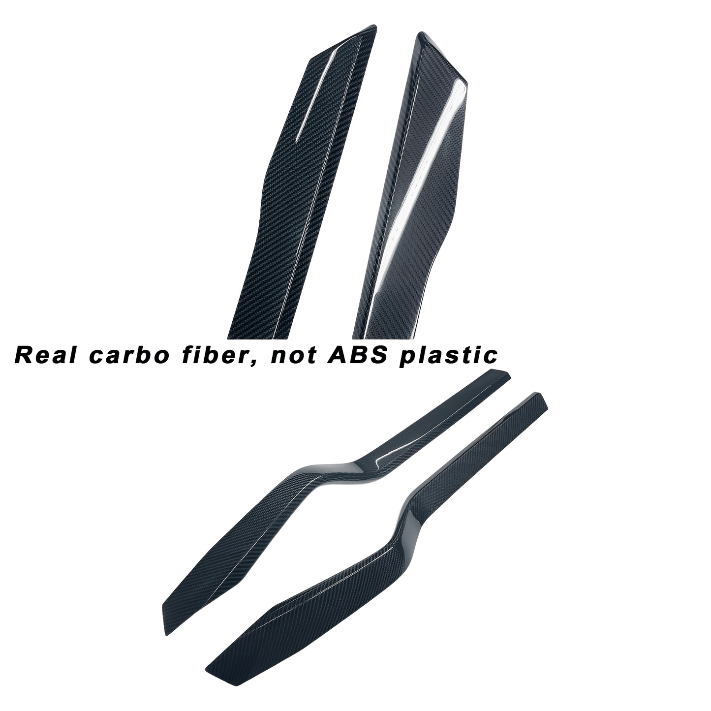 Real Carbon Fiber Door Trims For Tesla Model X 2015-2021