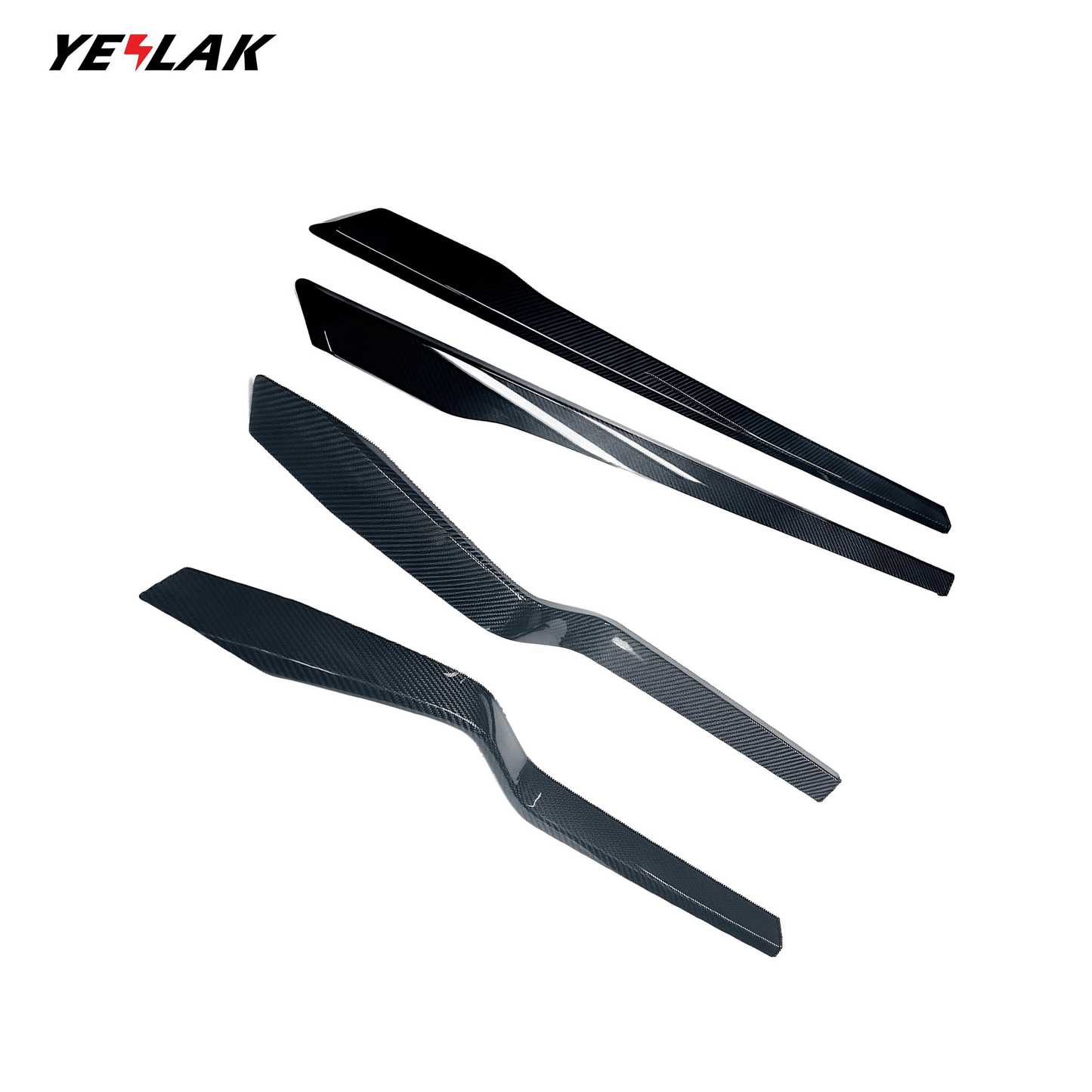 Real Carbon Fiber Door Trims For Tesla Model X 2015-2021