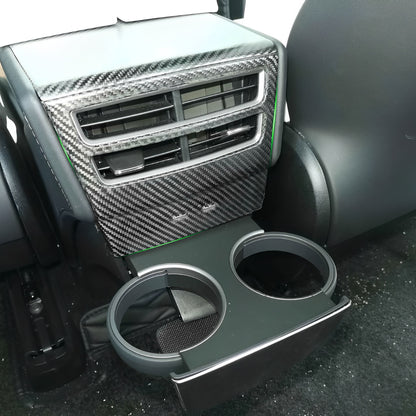 Carbon Fiber Rear Air Vent Cover For Tesla Model S / X