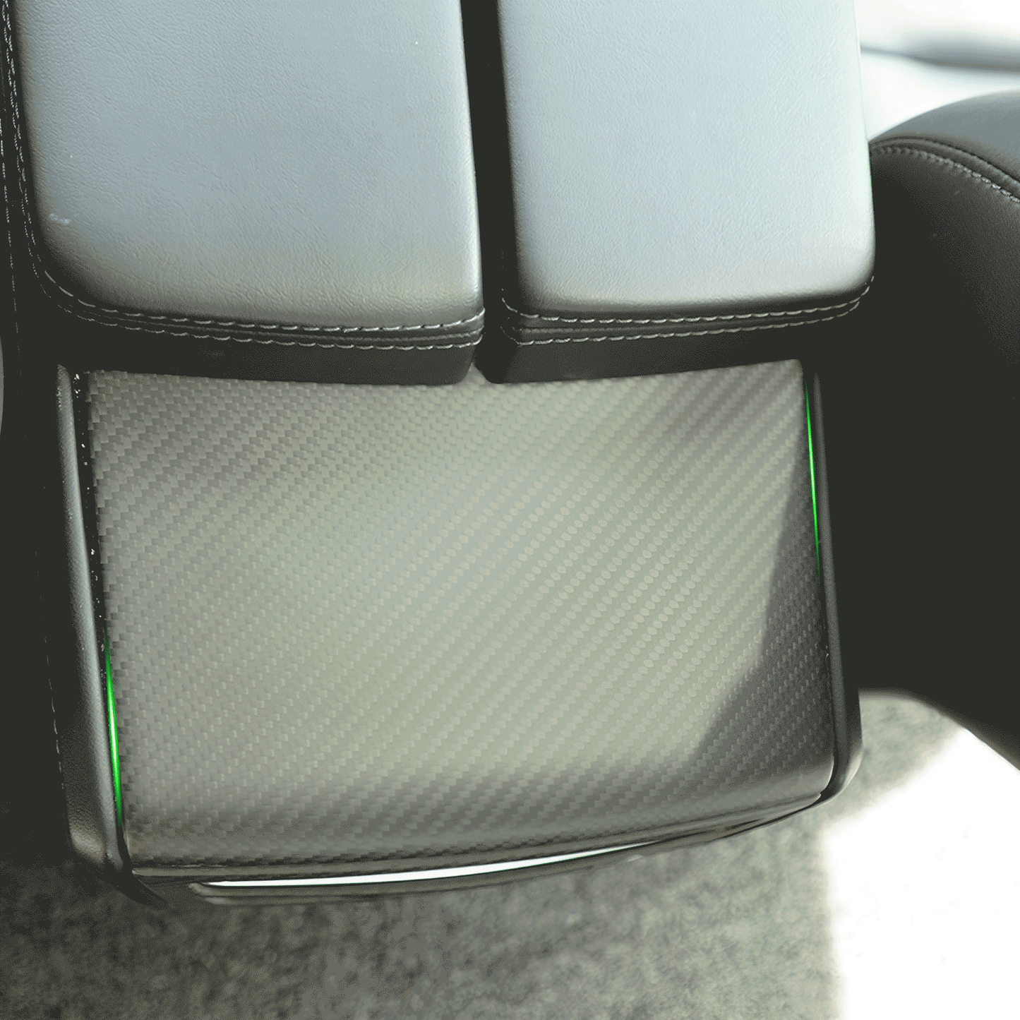 Carbon Fiber Rear Air Vent Upper Cover For Tesla Model S / X