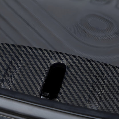 Carbon Fiber Frunk Hood Lock Cover For Tesla Model 3
