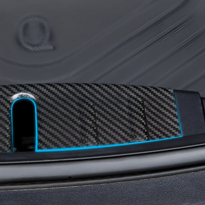 Carbon Fiber Frunk Hood Lock Cover For Tesla Model 3