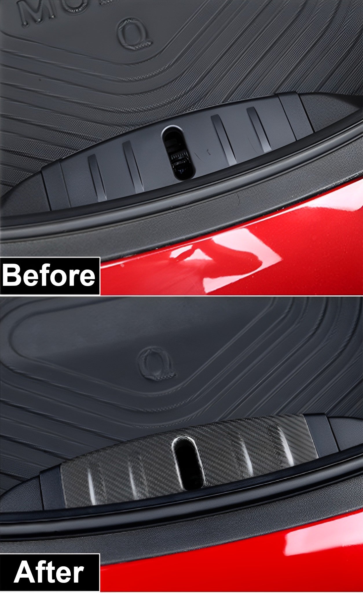 Carbon Fiber Frunk Hood Lock Cover For Tesla Model 3