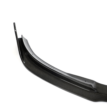 Real Carbon Fiber V-Style Aero Front Lip For Tesla Model 3