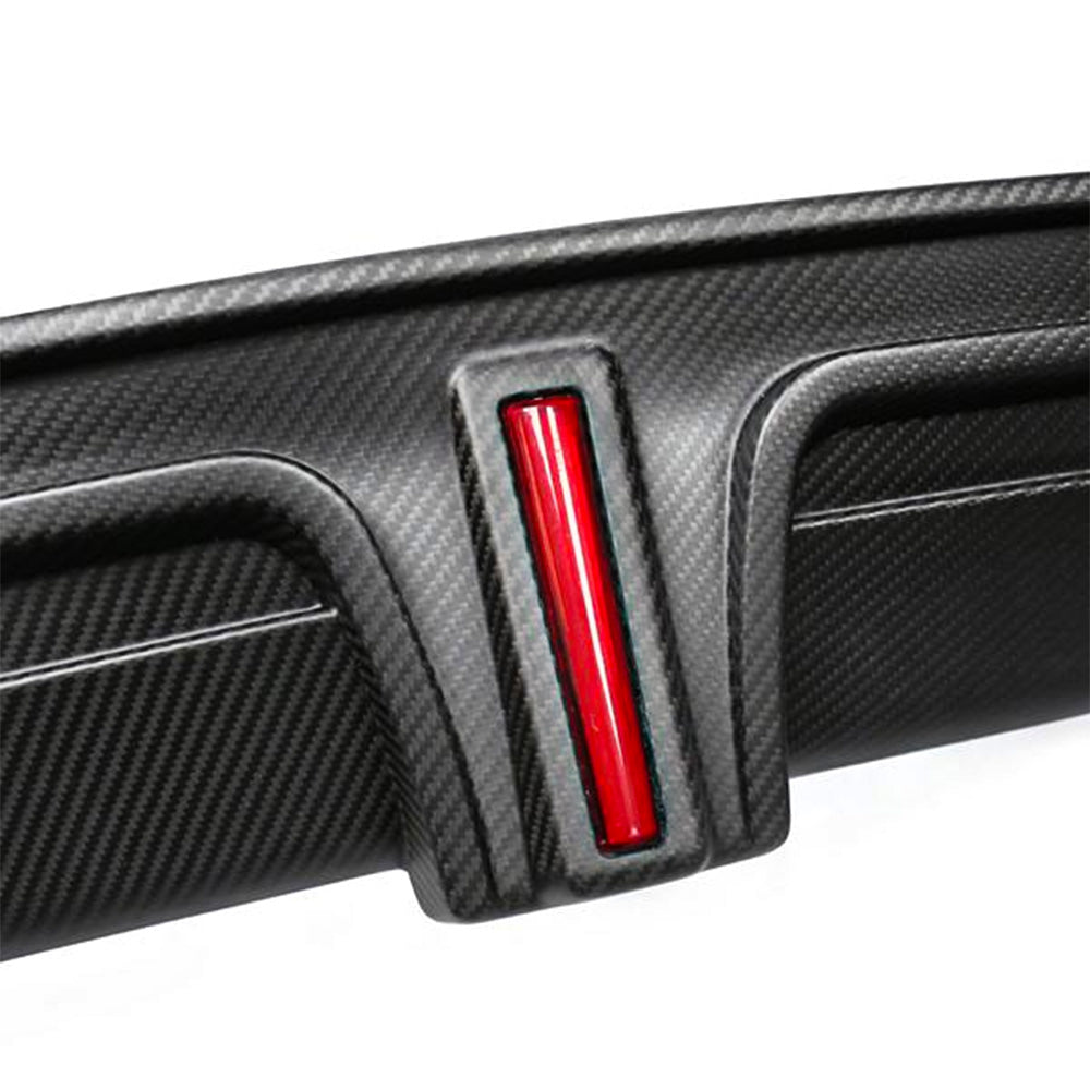 Model S Led Bar Rear Carbon Fiber Rear Diffuser with LED Brake Light for Tesla Model S (202 ...