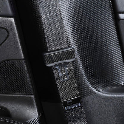 Real Carbon Fiber Seat Belt Cover For Tesla Model 3 & Y