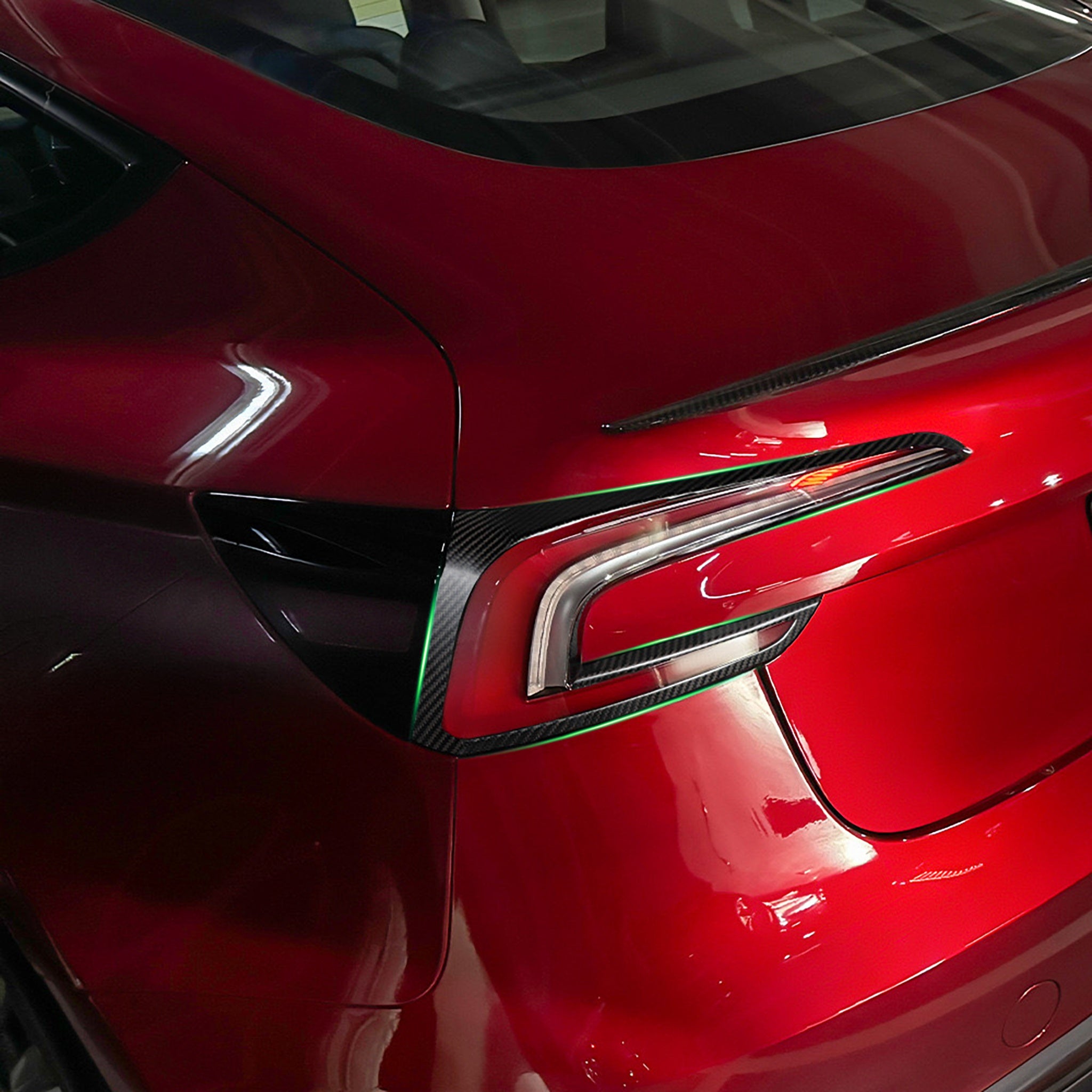 Real Carbon Fiber Tail Light Frame for Tesla Model 3 Highland (2 pcs)