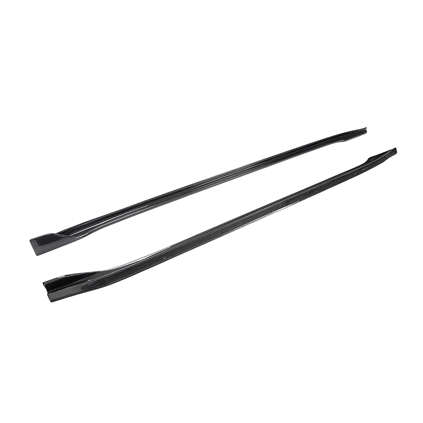 Real Carbon Fiber V-Style Side Skirts For Model 3