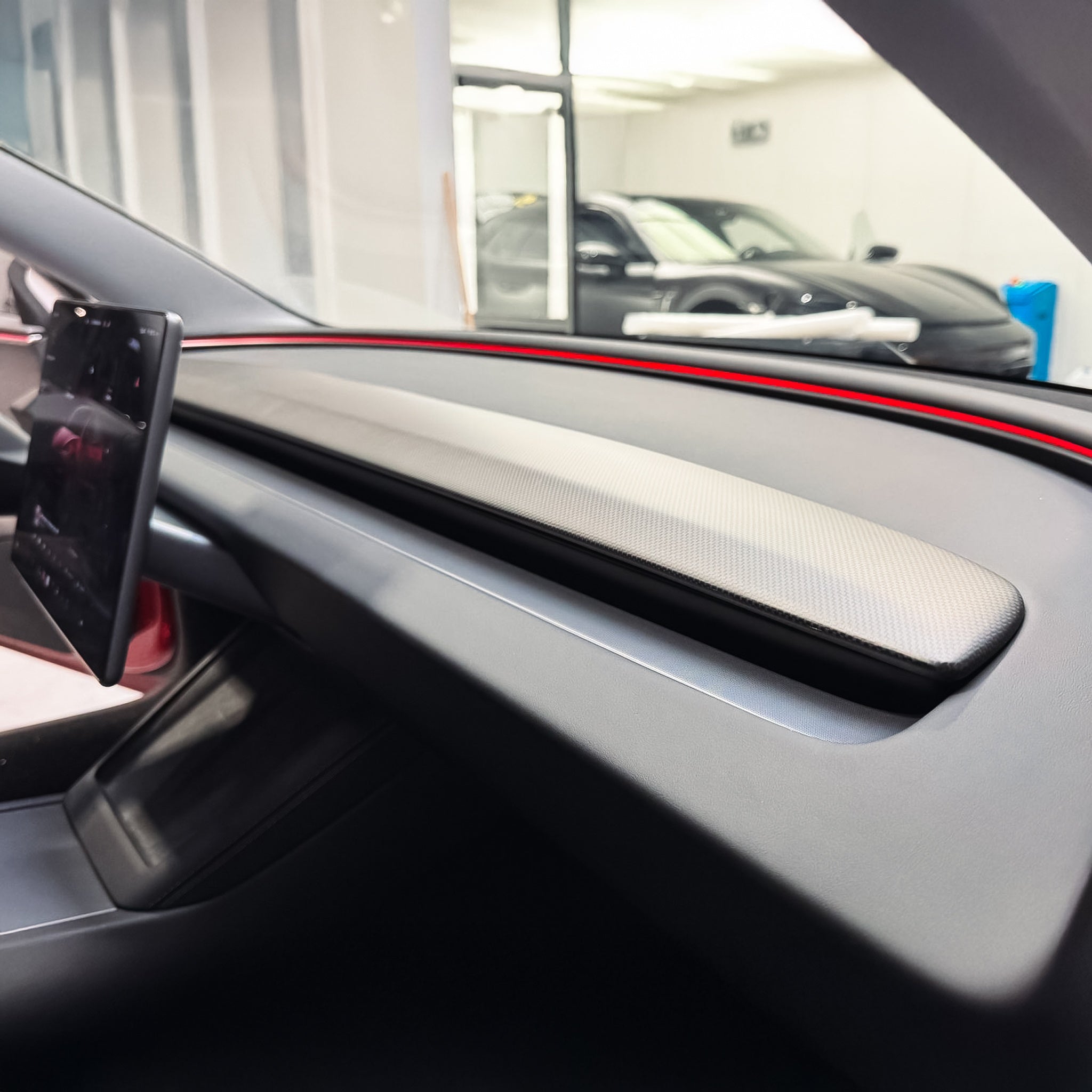 Carbon Fiber Dashboard for Tesla Model 3 Highland 2024+ / Model Y 2025 ...