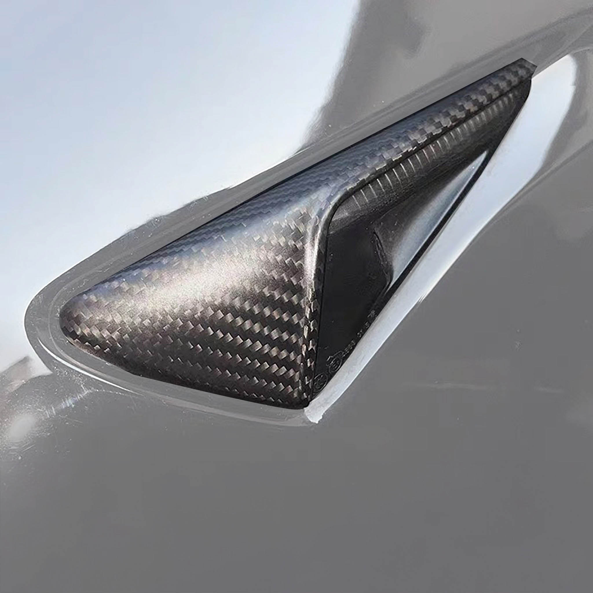 Carbon Fiber Side Camera Covers for Tesla 2024+ Model 3 Highland & Model Y Juniper - Sleek Protection & Perfect Fit