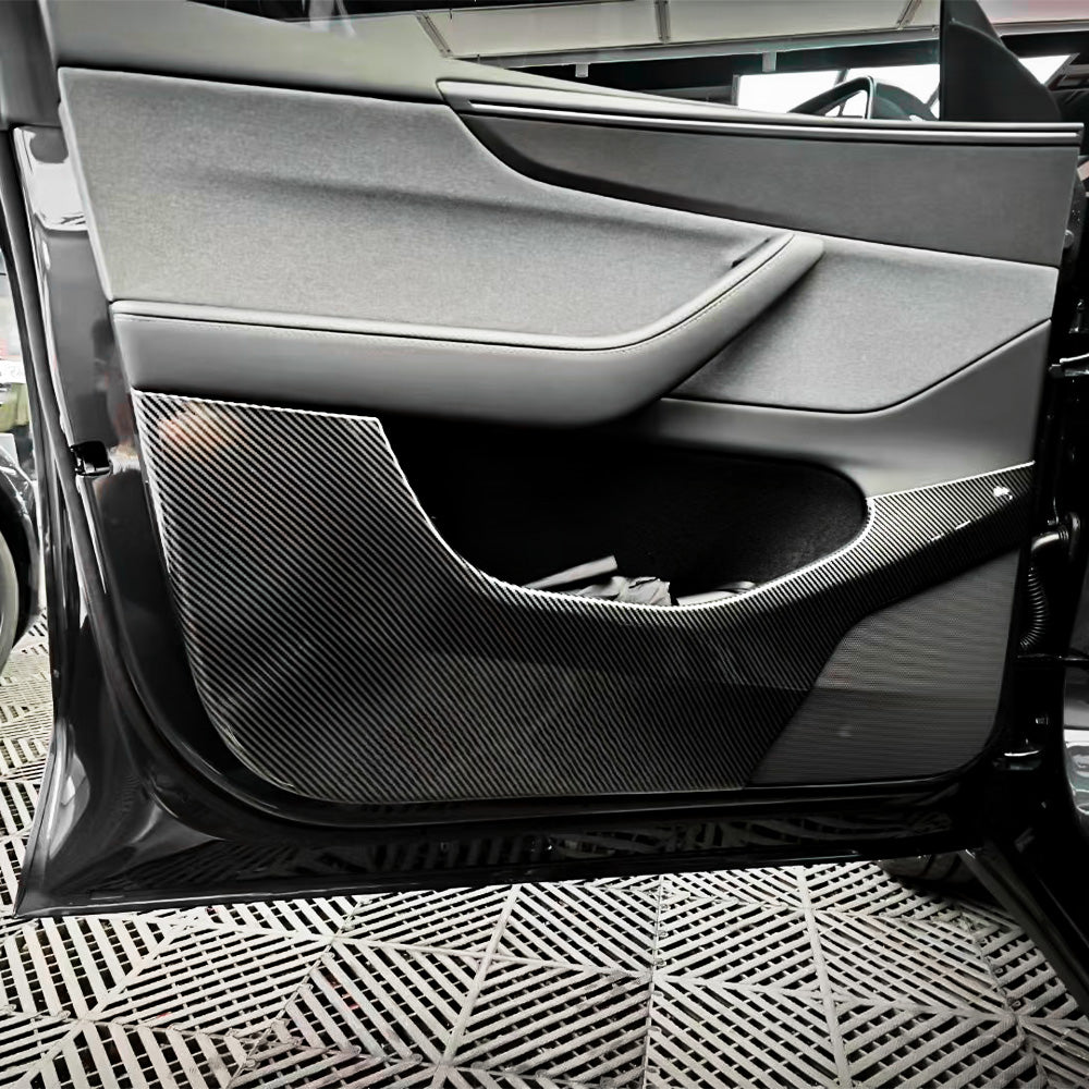 Kick Guard Carbon Fiber Style Door Kick Guards for Tesla Model Y Juniper 2025-202 ...