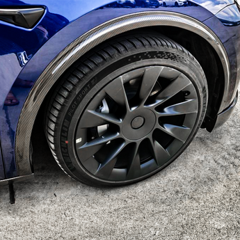 Carbon Fiber Wheel Arch Trim for Tesla Model Y Juniper