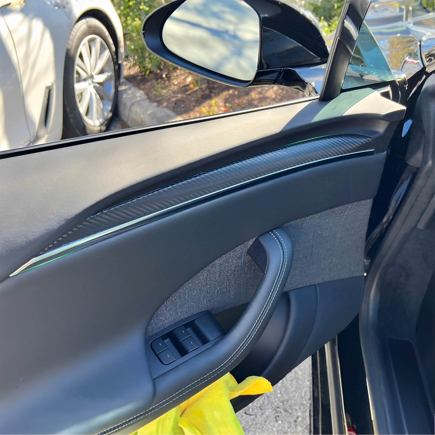 Real Carbon Fiber Door Trims For 2021+Model S / X