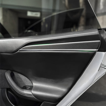Real Carbon Fiber Door Trims For 2021+Model S / X