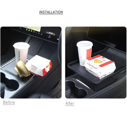 Center Console Food Tray For Tesla Model 3 & Y