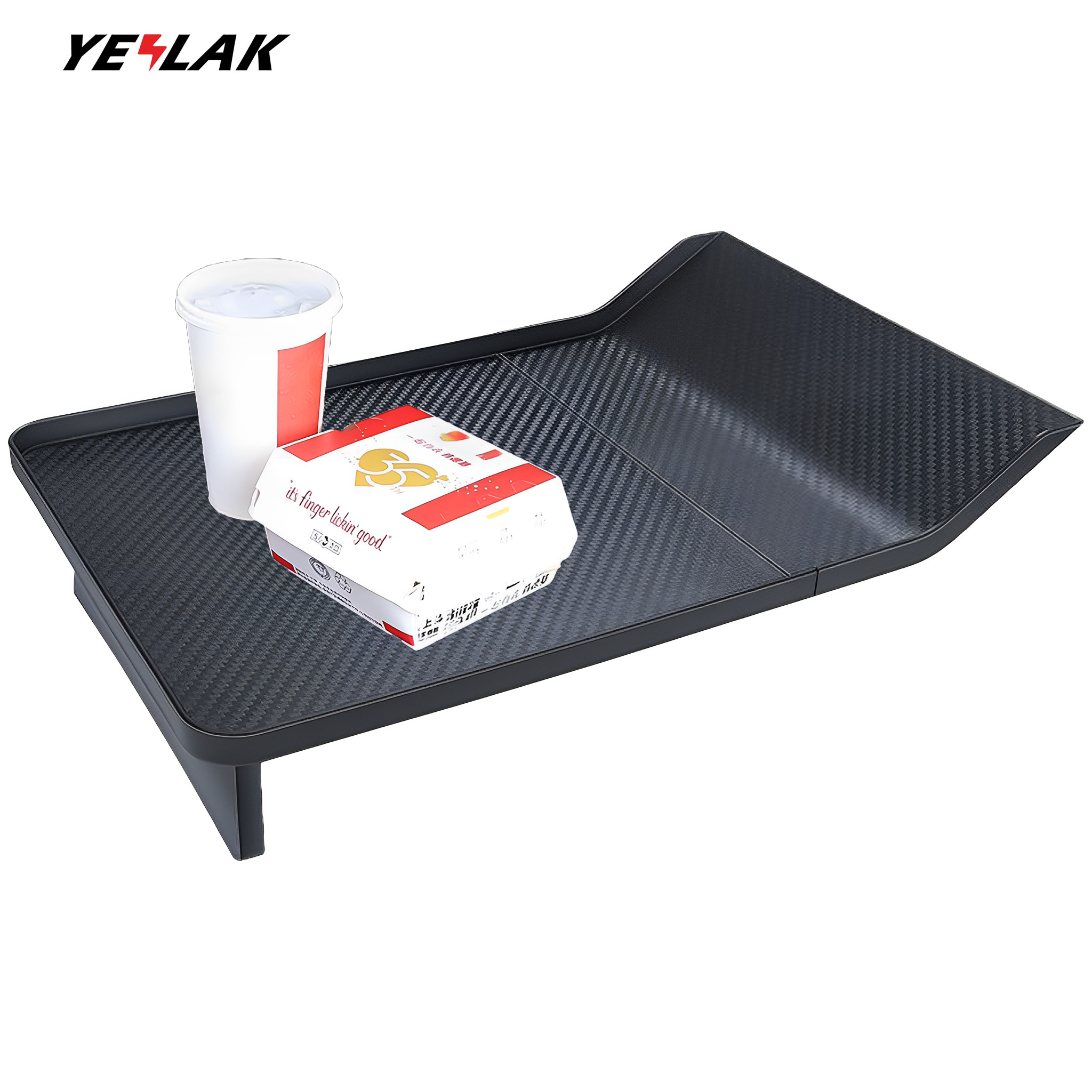 Custom Food Tray for Tesla Model 3 & Model Y (2020-2024) – Durable, Convenient Center Console Solution for Road Trips