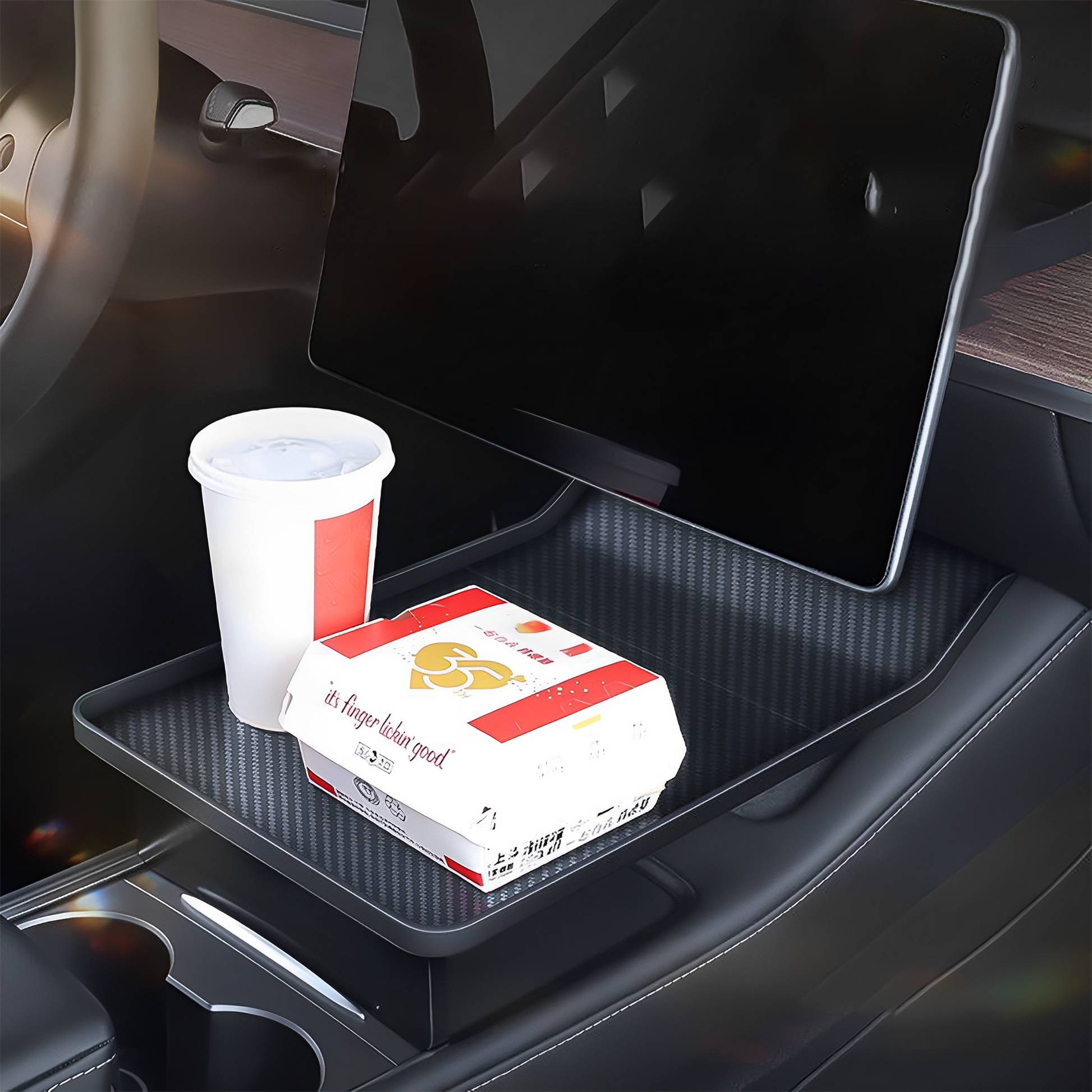 Center Console Food Tray For Tesla Model 3 & Y