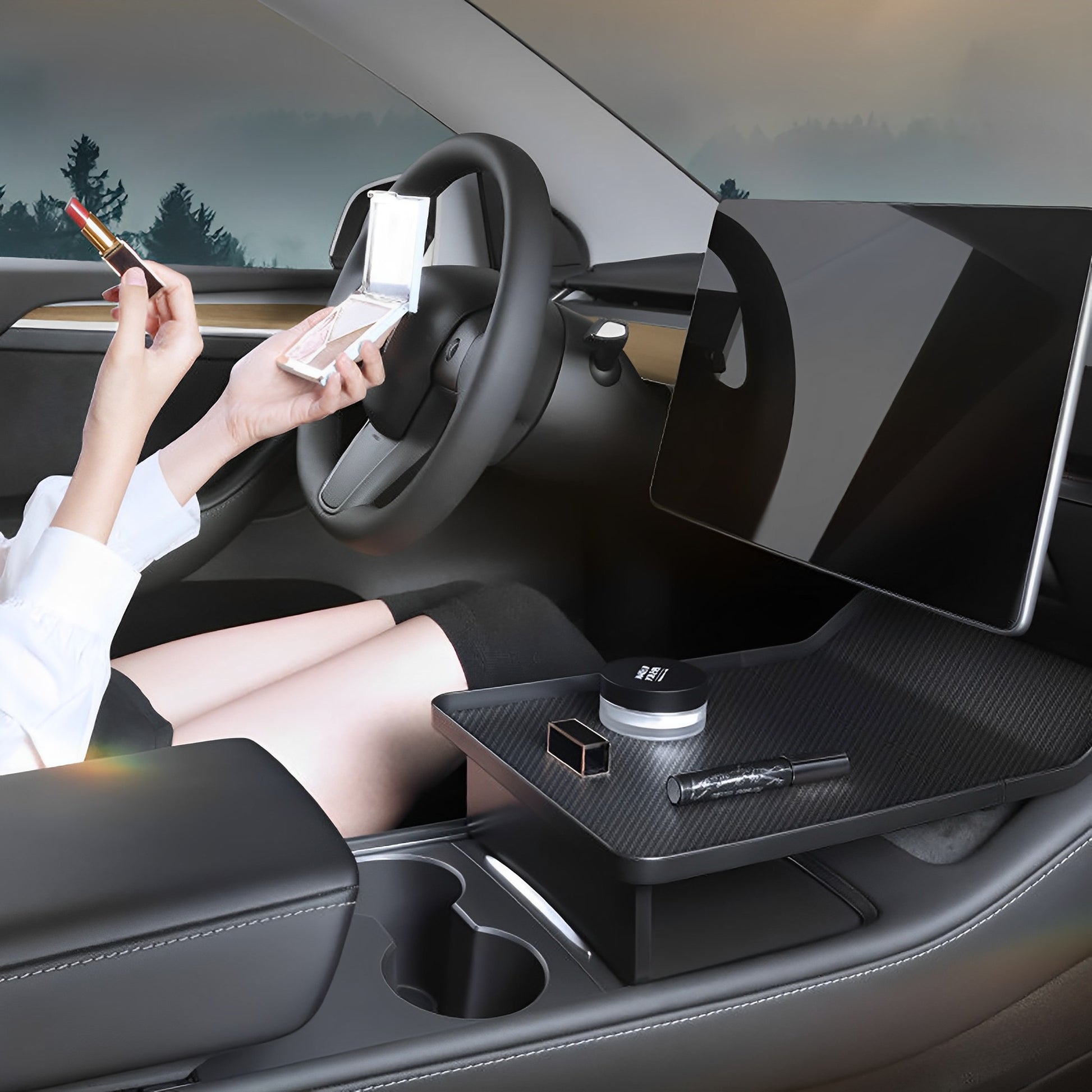 Center Console Food Tray For Tesla Model 3 & Y