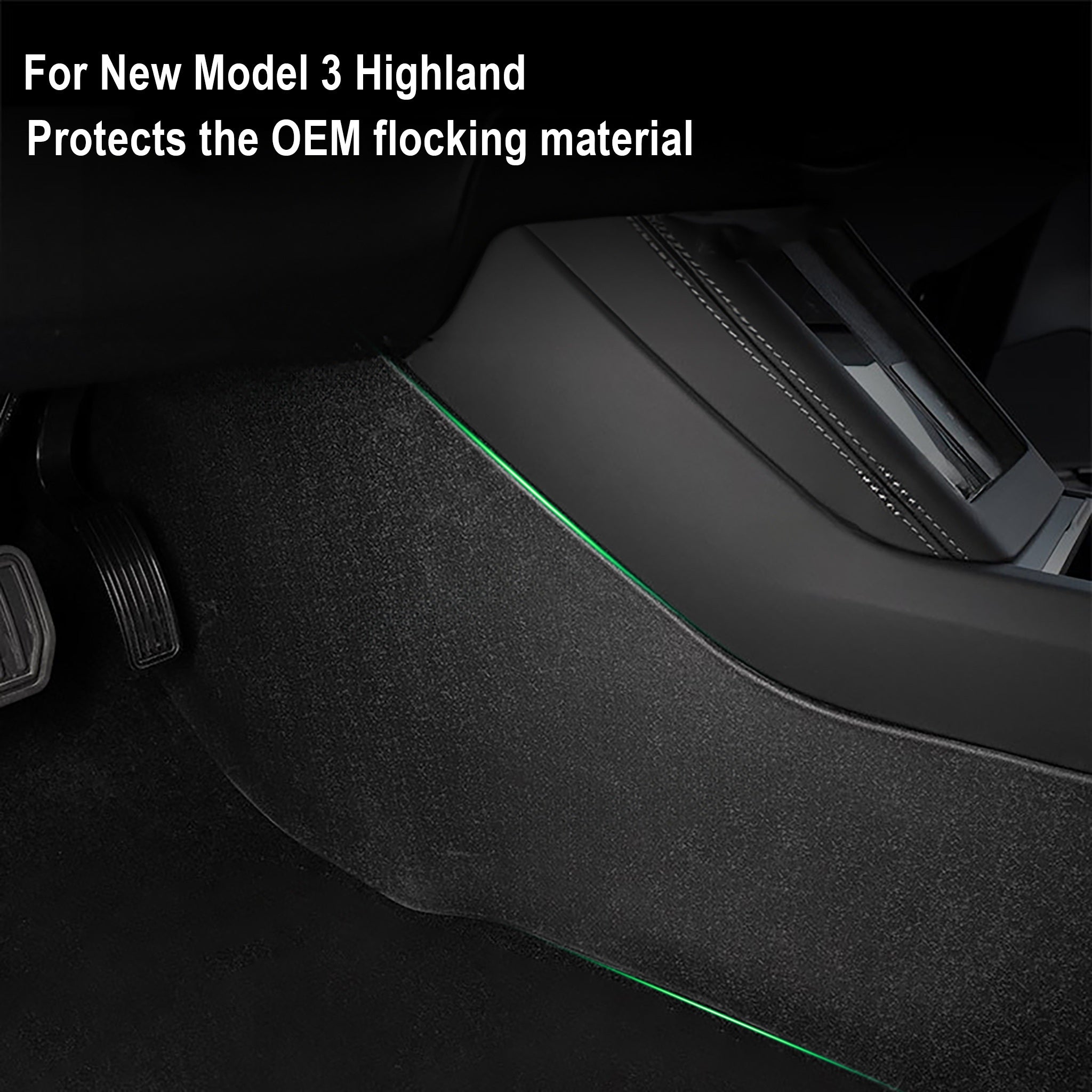 Center Console Side Cover Protectors for Tesla New Model 3 Highland