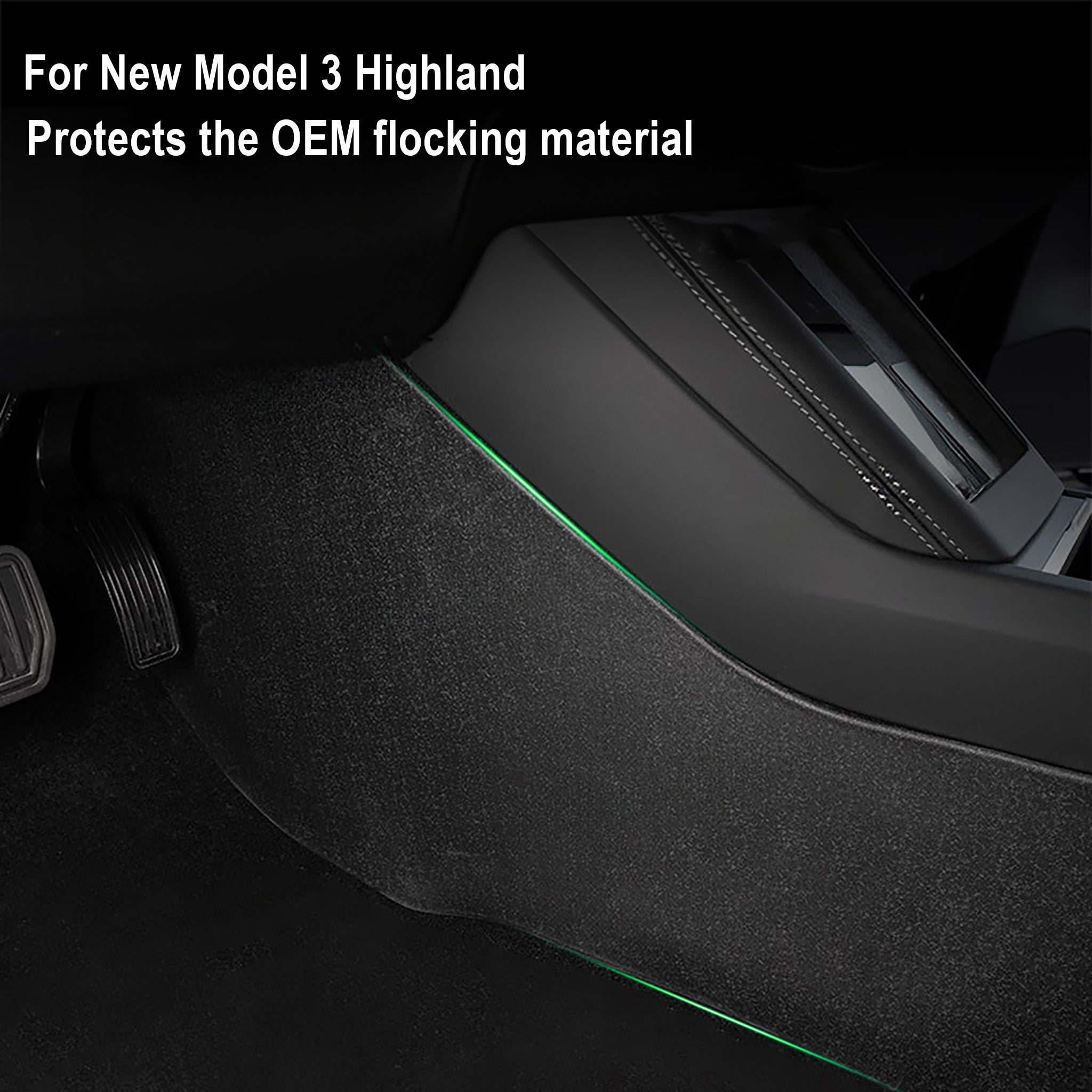 Center Console Side Cover Protectors for Tesla 2024+ New Model 3 Highland