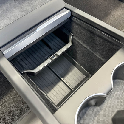 Center Console & Armrest Box Underneath Storage Tray For Tesla Model 3 Highland