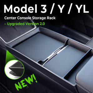 Center Console Organizer Frame for Tesla Model Y Juniper / YL / 2024-2026 Model 3
