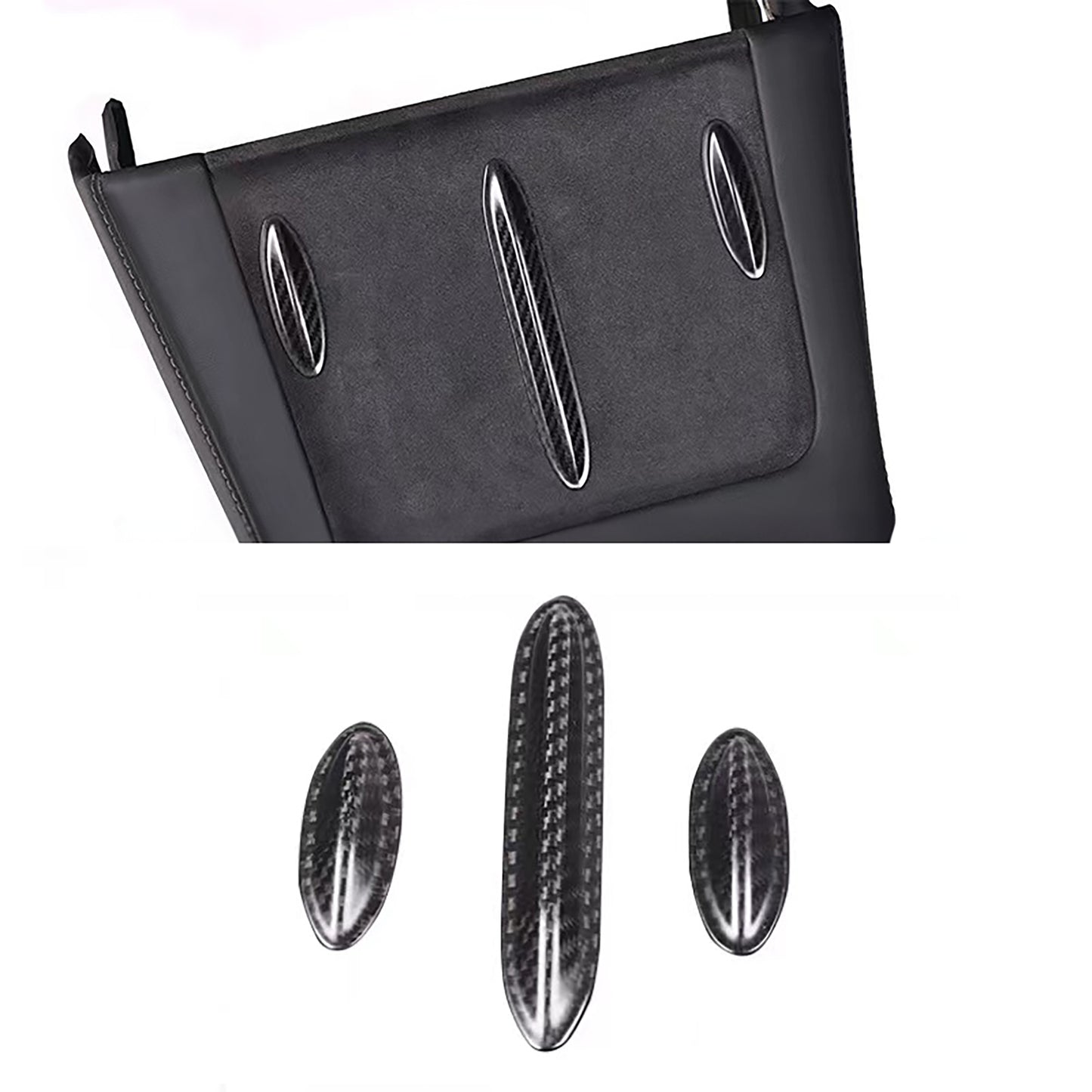 Charging Pad Carbon Fiber Trim For Tesla Model 3 / Y