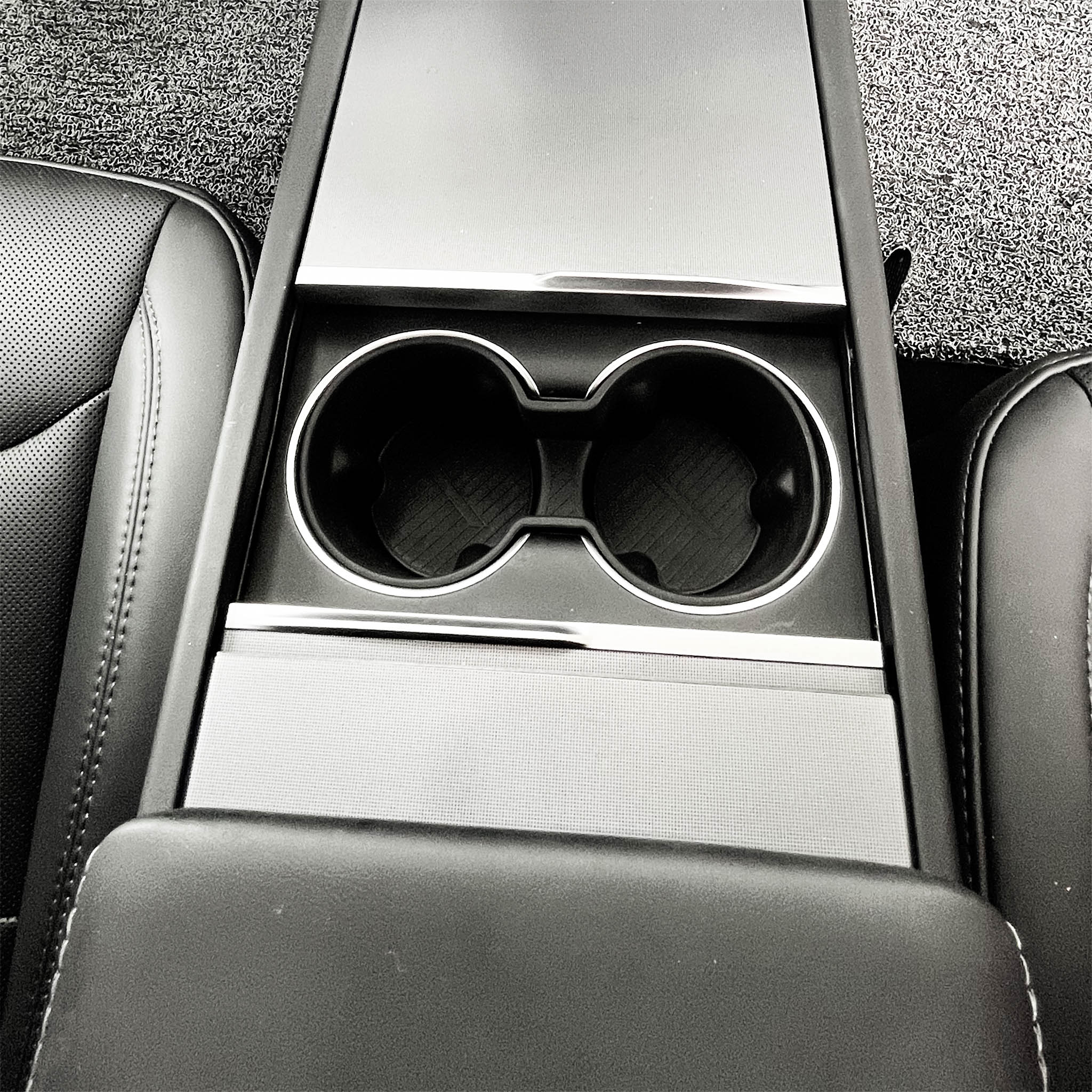 Tesla Model 3/Y Spill-Proof Cup Holder Insert (2024+ Highland & 2025.03+ Juniper) | Secure Silicone Design