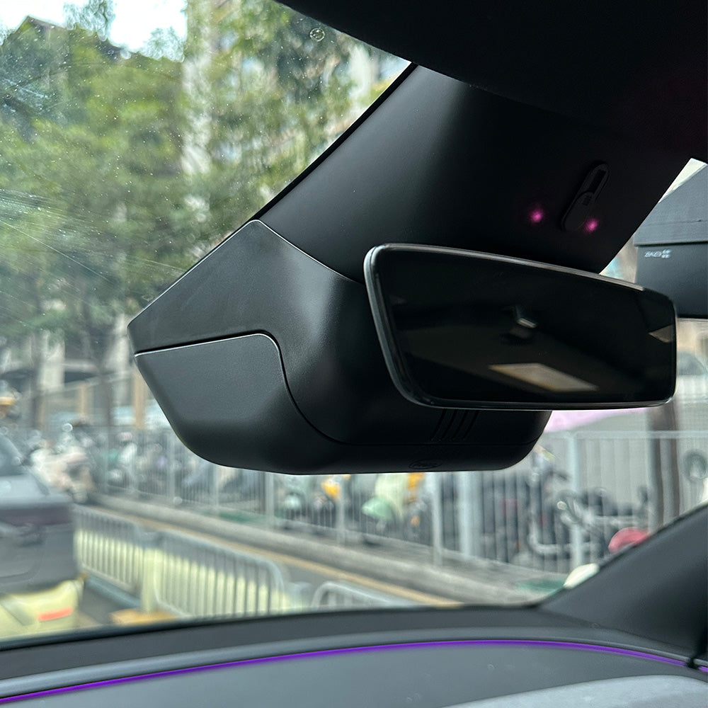 Custom Fit Front Camera Sunglass Holder for Tesla Model YL- Hidden Sun ...