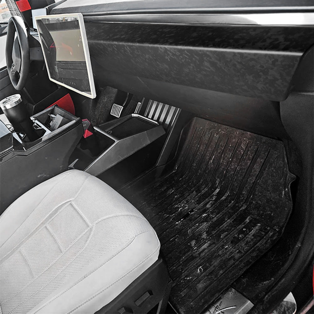 Tesla Cybertruck Forged Carbon Fiber Dashboard Overlay - Industrial-Strength Style & Seamless Upgrade (Pre-Order)