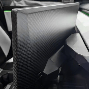 Tesla Cybertruck Carbon Fiber Display Back Overlay (2 Pieces)