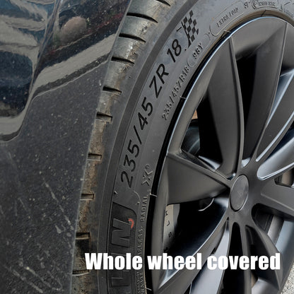 Cyclone-style Hubcaps Wheel Covers For Tesla Model 3 18'' Aero wheels