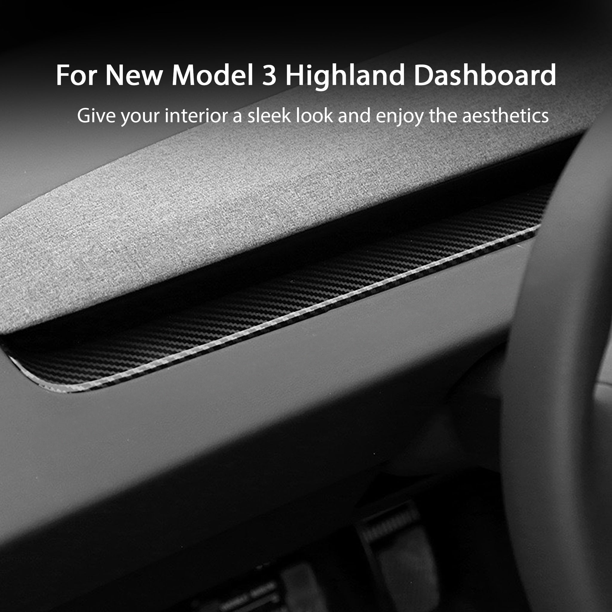 Dashboard Cover for Tesla New Model 3 Highland
