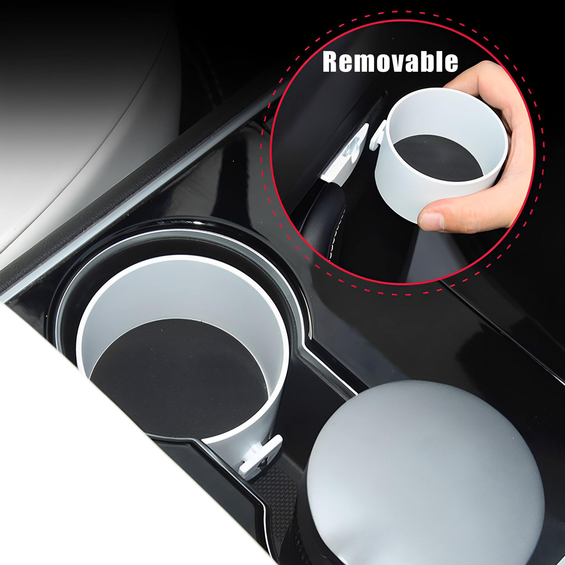 Door Cup Holder For Tesla Model 3 & Y by Yeslak
