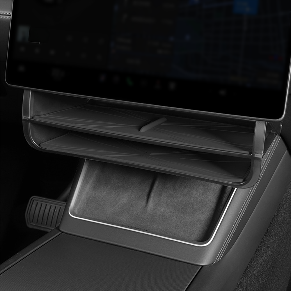 Dual-Layer Hidden Under Screen Storage For 2026 Tesla Model 3/Y/YL ...