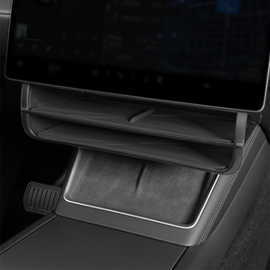 Dual-layer Hidden Under Screen Storage installed on 2026 Tesla Model 3/Y/YL
