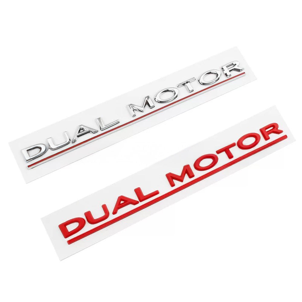 Shop4EV Emblema doppio motore – nero opaco con sottolineatura rossa, per Tesla Model Y/3, durevole ABS Shop4EV Emblema doppio motore – nero opaco con sottolineatura rossa, per Tesla Model Y/3, durevole ABS