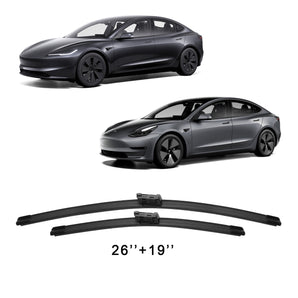 2 Wipers Factory Replacement for Tesla Model 3 & Model Y – Streak-Free Windshield Blades